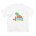 SHIBU屋 〜竹馬ロメ〜の夏！海！太陽！ ビッグシルエットTシャツ