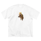 golden_kiwiの人間のエゴ 루즈핏 티셔츠