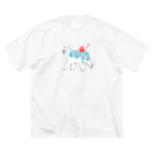 まいこ｜ほっこりイラスト🖌️のしろくま ビッグシルエットTシャツ