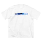 irregular × Legitimateのirregular blue ビッグシルエットTシャツ