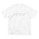 ないものねだりのMorse code ビッグシルエットTシャツ