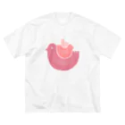 OW STOREの鳥家族 Big T-Shirt