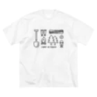 Go LeapのGL-CAMP-BK ビッグシルエットTシャツ