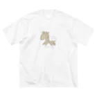 ℃rea°のおくびのみじかい じらーふ ビッグシルエットTシャツ