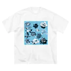 KAERUCAFE SHOPの青いバラ Big T-Shirt