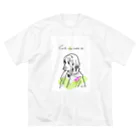 しみじみ　しじみのgirl ビッグシルエットTシャツ