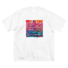 カヨラボ　スズリショップの珊瑚礁／カヨサトーTX ビッグシルエットTシャツ