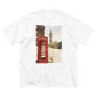 犬グッズの店しえるぶるーのコーギー in LONDON Big T-Shirt