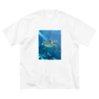 まるこのビッグシルエットTシャツ【ウミガメ】 Big T-Shirt