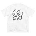 えいくらのNO CAT NO LIFE 香箱 ビッグシルエットTシャツ