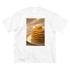 simoneのシズル感たっぷりホットケーキ ビッグシルエットTシャツ