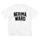 JIMOTOE Wear Local Japanの練馬区 NERIMA WARD ロゴブラック Big T-Shirt