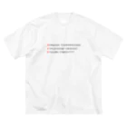 kinaco25のどんなにつらくても。 ビッグシルエットTシャツ