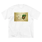 ひろろろろーんの小部屋のカマキリ チャ🌱チャ🌱チャ ビッグシルエットTシャツ