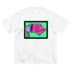 Mieko_KawasakiのCAN'T GET ENOUGH / GREEN トイレットペーパー　 Big T-Shirt