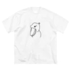 ゆるめのハシビロコウ ビッグシルエットTシャツ