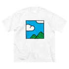 gateau.の空と雲と山 ビッグシルエットTシャツ