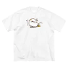 はむ汰の落書き Official Storeのぷぅ　ぐうたら王子 ビッグシルエットTシャツ