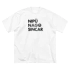 NIPŪ NAGO SINCARのナイプー ラバープリント風 ビッグシルエットTシャツ