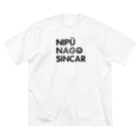 NIPŪ NAGO SINCARのナイプー ラバープリント風 Big T-Shirt