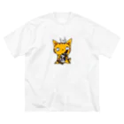 (猫)滝川商会のうたげのしたく改。(ねこず) ビッグシルエットTシャツ