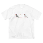 calcalの三羽文鳥 ビッグシルエットTシャツ