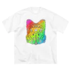 せきね まりのの(ギラギラ)レインボーぞうさん🐘🌈 ビッグシルエットTシャツ