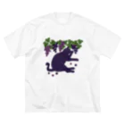 喫茶こぐまやの葡萄と黒猫 Big T-Shirt