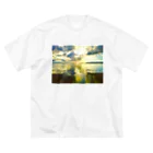 mizuphoto galleryの鏡の世界 ビッグシルエットTシャツ