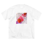 ぽんぽこの鏡面水彩🍎 ビッグシルエットTシャツ