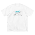 syu01のICE blue ビッグシルエットTシャツ