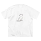 せきね まりのの人間をみまもるねこ(君の幸せを祈る ビッグシルエットTシャツ