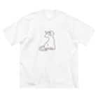 せきね まりのの人間をみまもるねこ(hello ビッグシルエットTシャツ