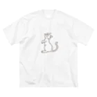 せきね まりのの人間をみまもるねこ(やっほー！ ビッグシルエットTシャツ