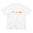 isshiki mayumiのアジフライが食べたいの。 ビッグシルエットTシャツ