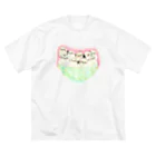 ALOANEあろあね のシマエナガ丼Tシャツ ビッグシルエットTシャツ