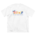 KMIのネットサーフ（曲線） ビッグシルエットTシャツ