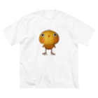 ひよ房ののびのびヒヨコ🐤ハッピー🎵 ビッグシルエットTシャツ