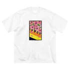 SACHI GRAPHIC ARTSの花札　桜に幕 ビッグシルエットTシャツ