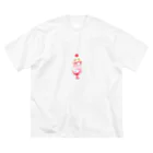 punchanclubのいちごしょだぷろーと ビッグシルエットTシャツ