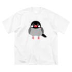 たえこの文鳥 ビッグシルエットTシャツ