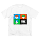 UNK.officialの四分の三 Big T-Shirt