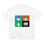 UNK.officialの四分の三(カオナシ) ビッグシルエットTシャツ