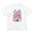 せきね まりののレインボーフラミンゴ🦩🌈 ビッグシルエットTシャツ