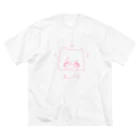 遠藤坂本のねこ少女 ビッグシルエットTシャツ