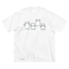 アチハウスのとぶねこ ビッグシルエットTシャツ