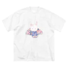 JAY'S TEA HOUSEのかわいいウサギ ビッグシルエットTシャツ