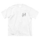 Si-baの人当たり ビッグシルエットTシャツ