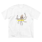 海来　漁師の嫁の海のアイテムのヒョウモンダコ ビッグシルエットTシャツ