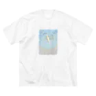 nzm.の雲と太陽　早朝 ビッグシルエットTシャツ